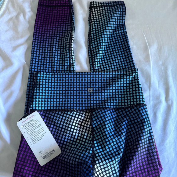 🆕💙 Lululemon High Times Pant - Cosmic Dot White Multi - Picture 7 of 10